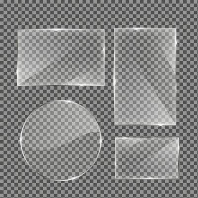 Square glass frame Set Design