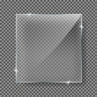 Square glass frame Panel Design vector