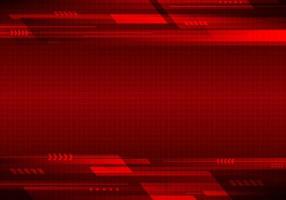 Abstract technology geometric stripes lines on red background vector