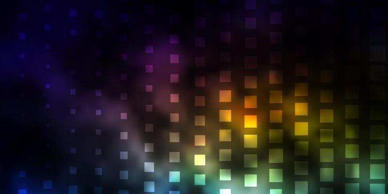 Dark Multicolor vector pattern in square style.
