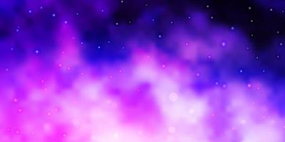 Light Purple vector template with neon stars.