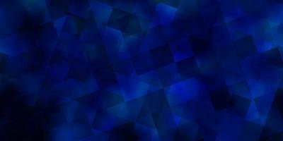 Dark BLUE vector texture with poly style with cubes.