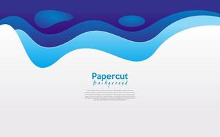 modern abstract papercut background vector