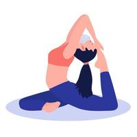 Yoga mask. Vector illustration