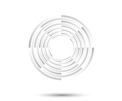 Abstract Lines in Circle Form. Geometric shape, Striped Spiral vector