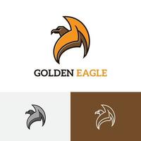 águila real halcón halcón poderoso depredador fauna logo vector