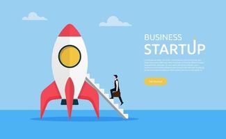 Business startup concept illustration. vector