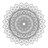 Mandalas for coloring book. Decorative round ornaments, therapy patterns, abstract zentangle. vector