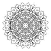 mandalas para colorear libro. adornos redondos decorativos, patrones de terapia, zentangle abstracto. vector