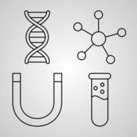 Chemistry Icon Set Vector illustration EPS