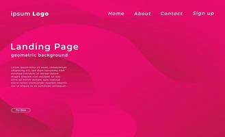 Trendy abstract background gradient shapes composition for website vector