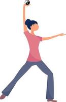 ejercicios de tai chi.eps vector