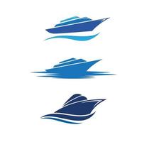 Diseño de ilustración de icono de vector de crucero