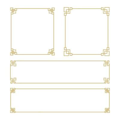 Chinese border Vector illustration