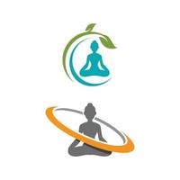 Yoga Vector icon design illustration