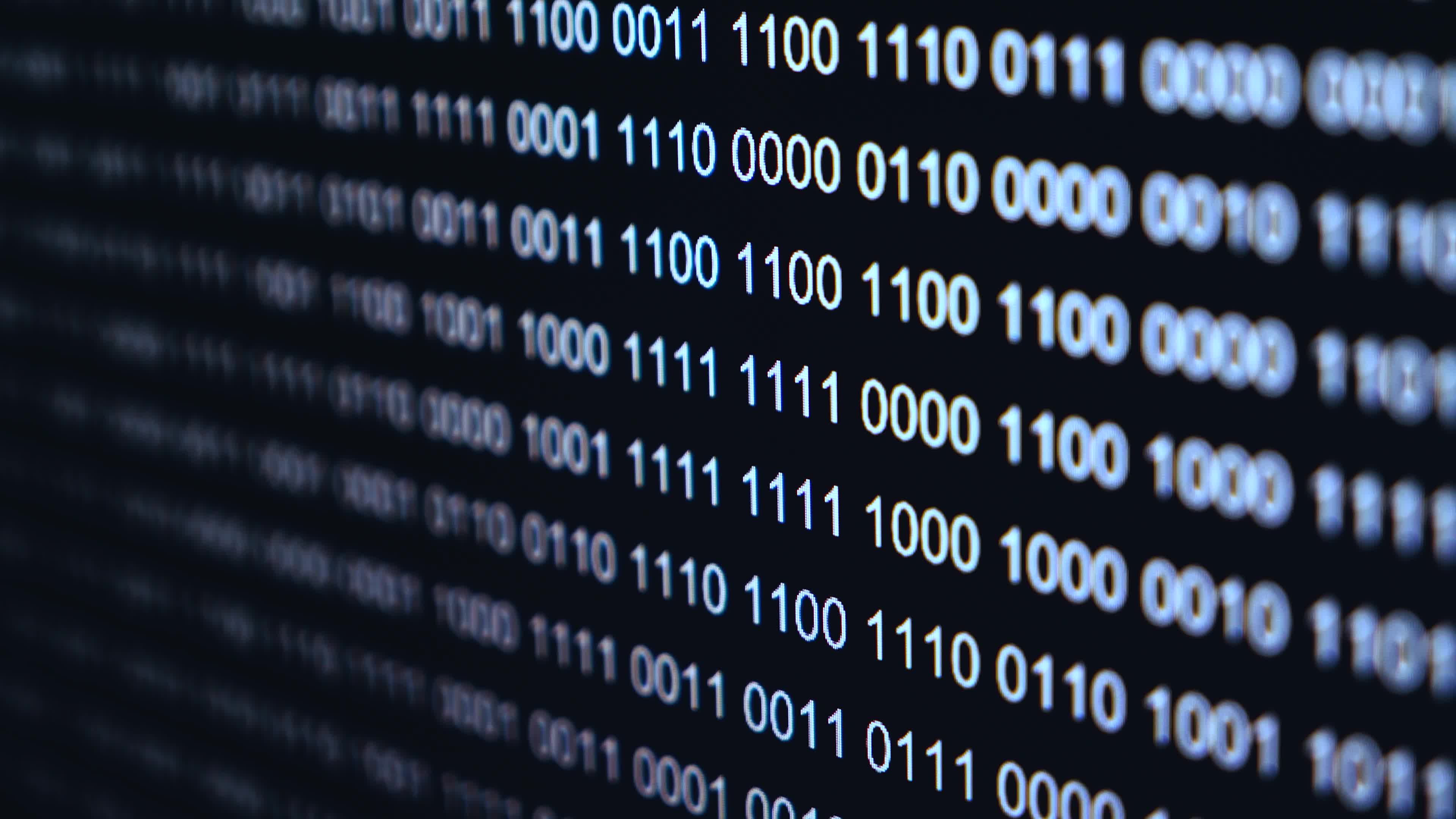 Binary Code Close Up 3466803 Stock Video at Vecteezy