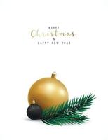 Merry Christmas greeting card vector