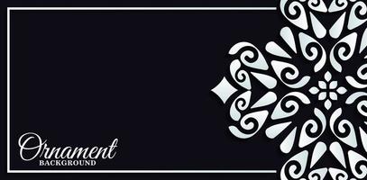 Luxury ornament pattern banner or card vector