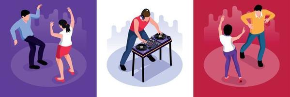 DJ Dance Design Concept vector