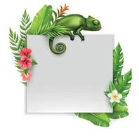 Chameleon Frame Realistic Composition vector