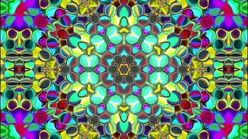 abstract textured multicolored kaleidoscope background. video