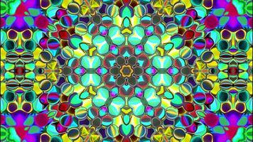 abstract textured multicolored kaleidoscope background. video