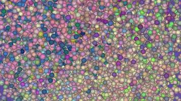 Abstract textured background made of multicolored spheres video