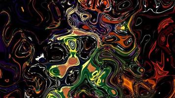 fundo líquido luminoso texturizado multicolorido abstrato video