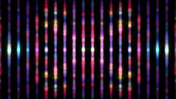Futuristic Digital Blurred Rainbow Bokeh Vertical Light Loop