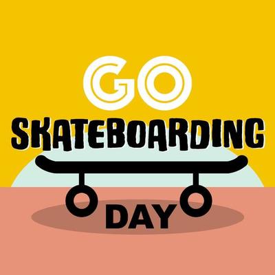 Go Skateboarding Day banner with