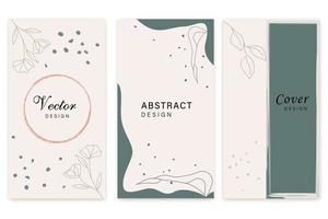 Social media stories and Main Feed cover. Background template vector