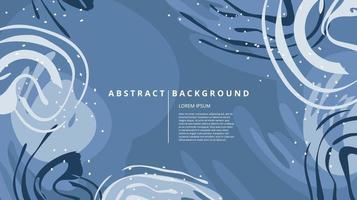Abstract flat nature blue background vector