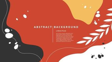 Abstract flat nature curvy background vector