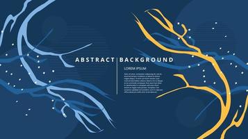 Abstract flat nature branches background vector