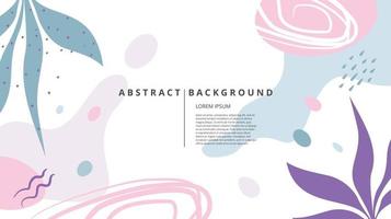Abstract flat nature white background vector