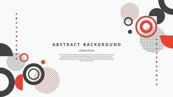 Abstract flat geometric circle shapes background vector