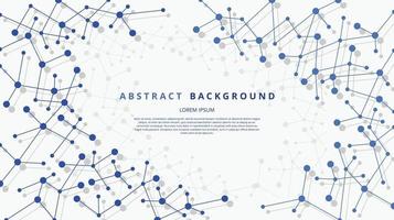 Abstract flat polygon dot shapes background vector