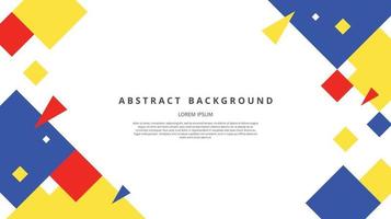 Abstract flat diagonal square triangle shapes background vector