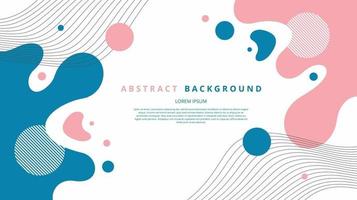 Abstract flat liquid lines background vector