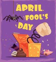 April Fools Day Composition vector