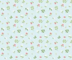 textil pequeño y lindo estampado de flores. vector