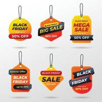 Black Friday Sale Tag vector