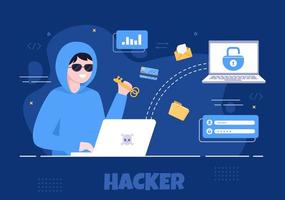 Hacker Vector Illustration