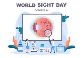 World Sight Day Eye Vector Illustration