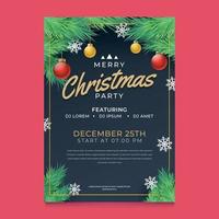 Celebrate Christmas Party Poster vector