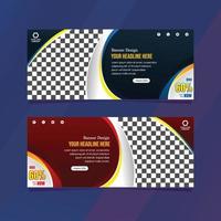 modern abstract web banner design template design vector