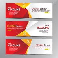 modern clean white and red  web template bandiscount banners vector