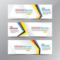 Plantilla de banner web blanco limpio moderno, venta de promoción vector