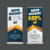 modern abstract banner discount template vector