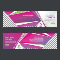 modern abstract banner template design vector